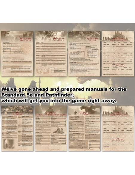 Pantalla DM D&D A-LAND 4 Paneles 93.98 cm Ancho