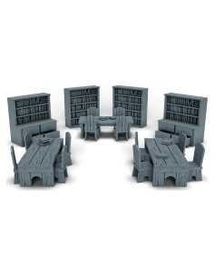 Conjunto Biblioteca I BUILT IT para D&D y RPG 10 Piezas