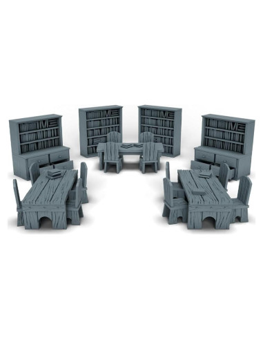 Conjunto Biblioteca I BUILT IT para D&D y RPG 10 Piezas