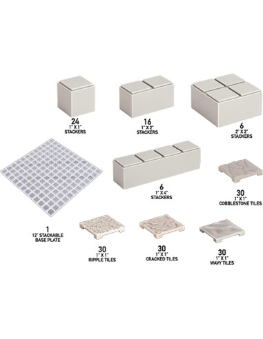 Terreno de Aventura Monster - Set 173 Piezas Modular 3D