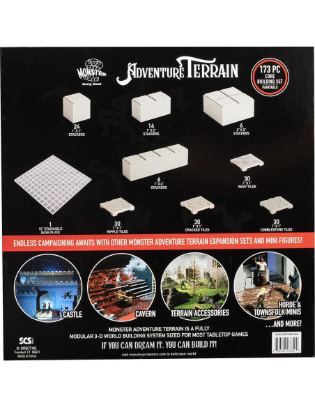 Terreno de Aventura Monster - Set 173 Piezas Modular 3D