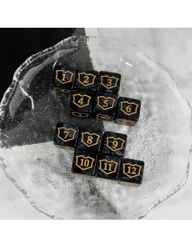 Contadores de Dados MTG 24 Piezas ORUNI Resina Premium