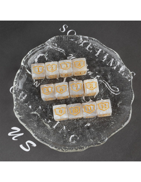 Contadores de Dados MTG 24 Piezas ORUNI Resina Premium