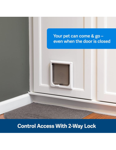 Puerta para Gatos PetSafe Cerradura 2 Vías 14.6x14.6cm