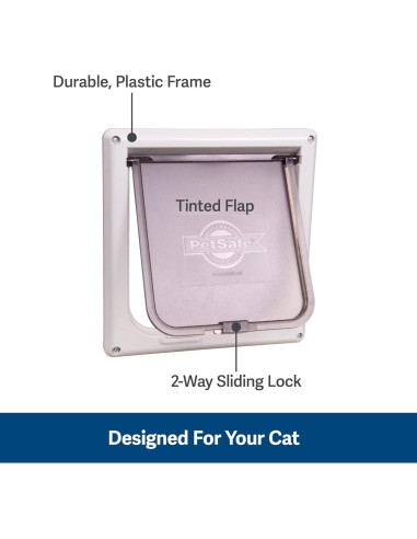 Puerta para Gatos PetSafe Cerradura 2 Vías 14.6x14.6cm
