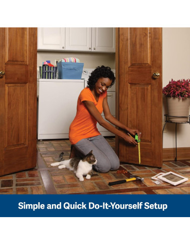 Puerta para Gatos PetSafe Cerradura 2 Vías 14.6x14.6cm