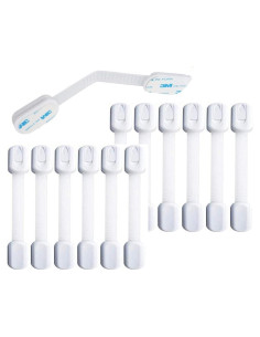 Bloqueos de Seguridad para Bebés Jessa Leona 14 Piezas Blanco