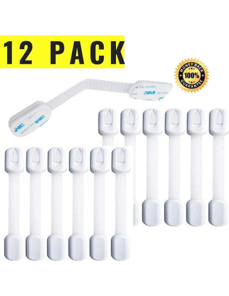 Bloqueos de Seguridad para Bebés Jessa Leona 14 Piezas Blanco