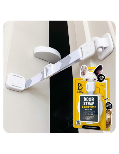 Cierre de puerta para gatos Door Buddy ajustable 0-15 cm