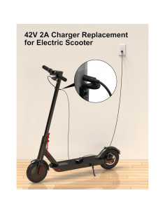 Cargador 42V 2A VHBW para Scooter Eléctrico Gotrax 2