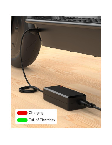 Cargador 42V 2A VHBW para Scooter Eléctrico Gotrax
