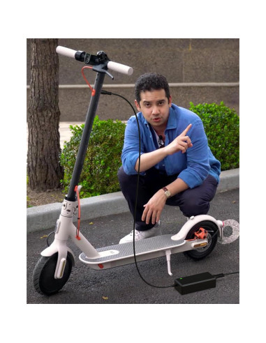 Cargador 42V 2A VHBW para Scooter Eléctrico Gotrax