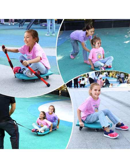 Tabla de Scooter LLYJJKUWL Verde para Niños 50x43 cm