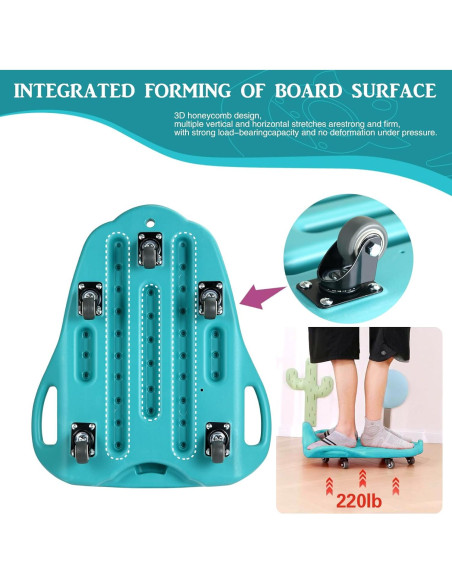 Tabla de Scooter LLYJJKUWL Verde para Niños 50x43 cm