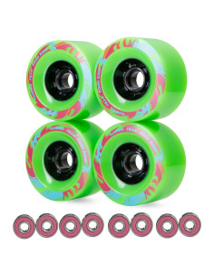 Ruedas para Patineta Eléctrica Vanpro 90mm Verde Fluorescente