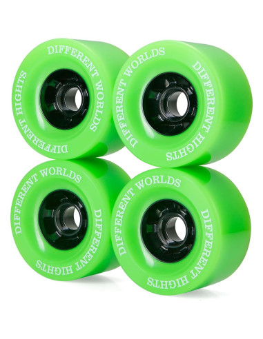 Ruedas para Patineta Eléctrica Vanpro 90mm Verde Fluorescente