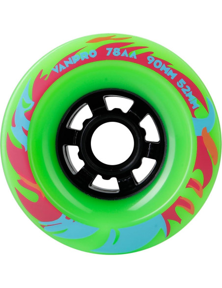 Ruedas para Patineta Eléctrica Vanpro 90mm Verde Fluorescente