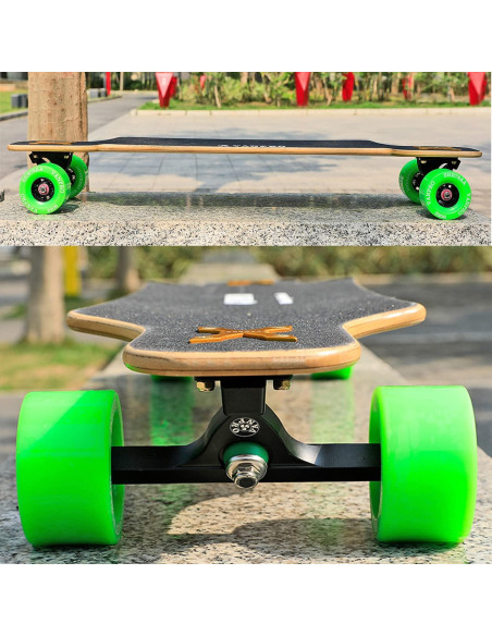 Ruedas para Patineta Eléctrica Vanpro 90mm Verde Fluorescente