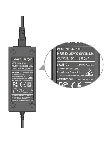 Adaptador de corriente 42V 2A Toeaot para dispositivos 36V