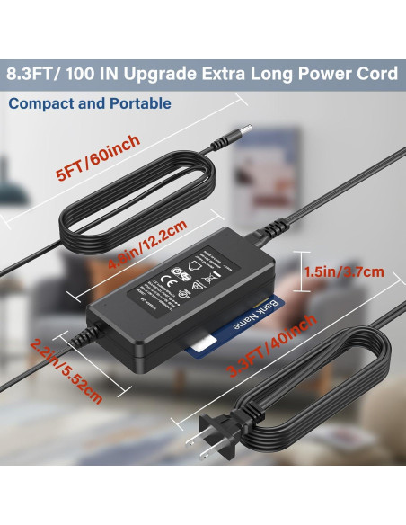 Cargador 42V GOTRAX GXL V2 G2 G3 G4 1.7A Batería 36V