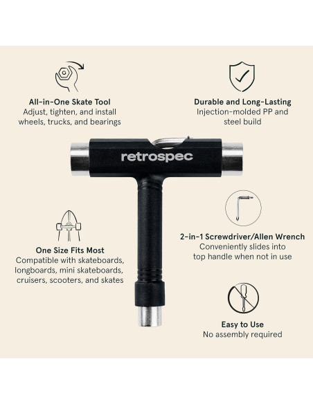 Herramienta Multifuncional Retrospec Upkeep para Skate