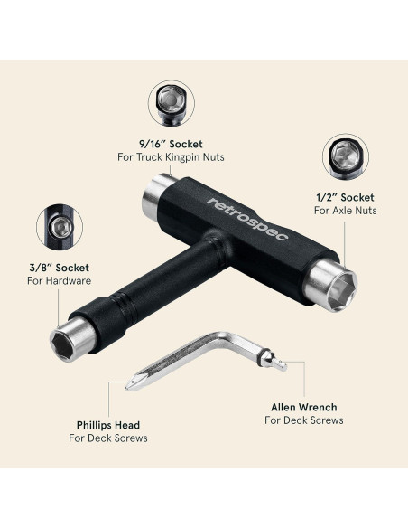 Herramienta Multifuncional Retrospec Upkeep para Skate