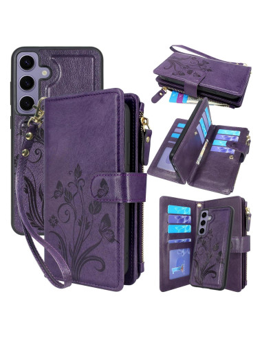 Carcasa Billetera Lacass para Samsung Galaxy S24+ 2024 - 12 Tarjetas
