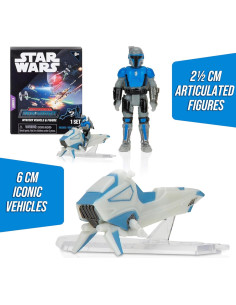 Star Wars Micro Galaxy Scout Caja Sorpresa 6 Vehículos 2.5 cm 2