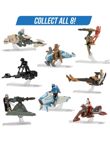 Star Wars Micro Galaxy Scout Caja Sorpresa 6 Vehículos 2.5 cm