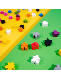 100 Meeples de Madera Apostrophe Games Multicolor 15cm 2