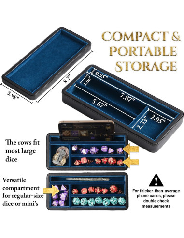 Estuche Premium Soar Forge para Dados D&D - Tapa Magnética