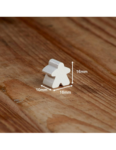 100 Meeples de Madera Apostrophe Games Multicolor 15cm