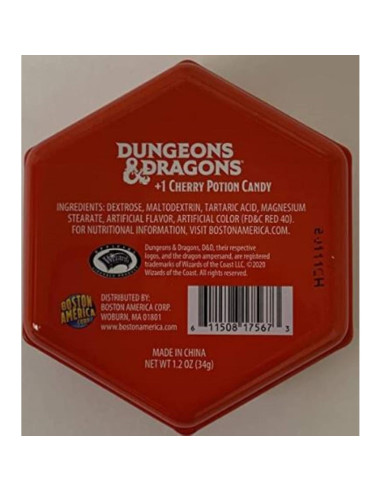 Caramelos D20 Boston America Lata Coleccionable 12 Unidades