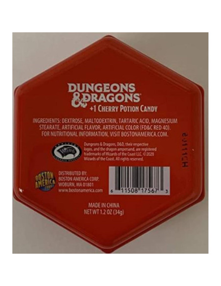 Caramelos D20 Boston America Lata Coleccionable 12 Unidades