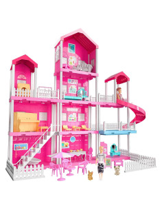 Villa de Juguete TEMI 4 Pisos 10 Habitaciones para Niñas