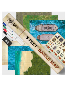 Melee Mats Kit DND 3 Tapetes Borrables 61x91 cm