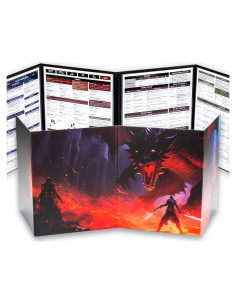 Pantalla DM 4 Paneles Tidyboss para Dungeons and Dragons