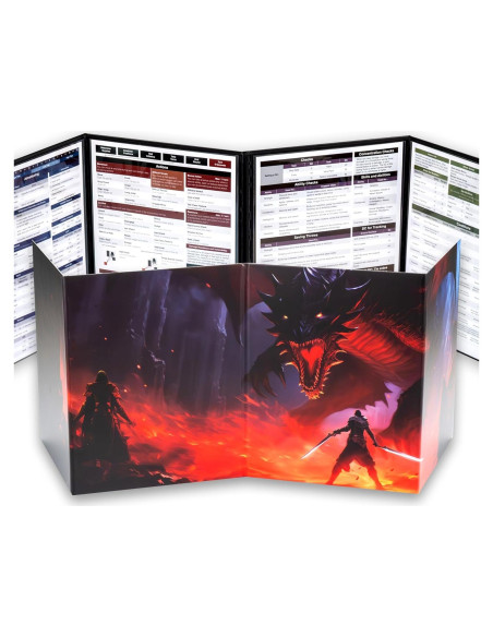 Pantalla DM 4 Paneles Tidyboss para Dungeons and Dragons