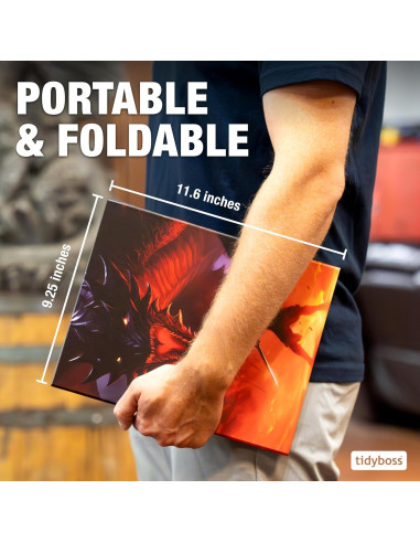 Pantalla DM 4 Paneles Tidyboss para Dungeons and Dragons