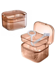 Estuche para Retenedores AHYUEE Naranja 3 en 1 Portátil