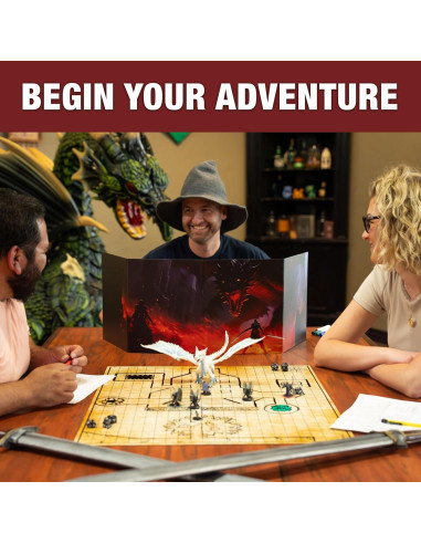 Pantalla DM 4 Paneles Tidyboss para Dungeons and Dragons