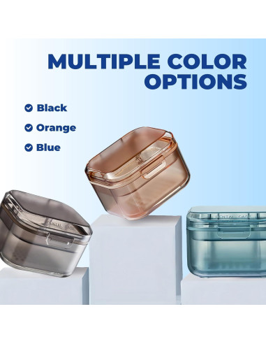 Estuche para Retenedores AHYUEE Naranja 3 en 1 Portátil