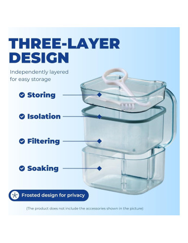 Estuche para Retenedores AHYUEE Naranja 3 en 1 Portátil