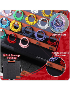 112 Anillos de Estado DND Byhoo con Soporte y Marcadores 2