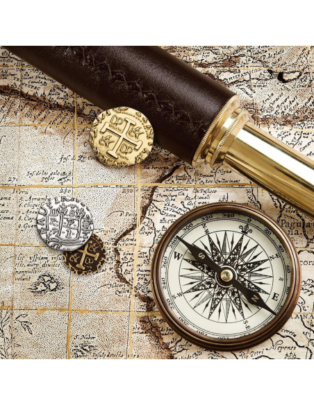 Conjunto de Monedas Piratas - Leib Games - 36 Piezas Metálicas