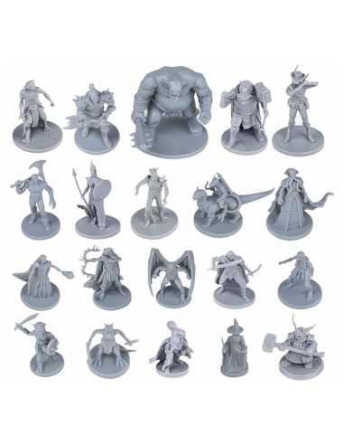 Miniaturas de Fantasía Path Gaming 20 Figuras D&D 28MM