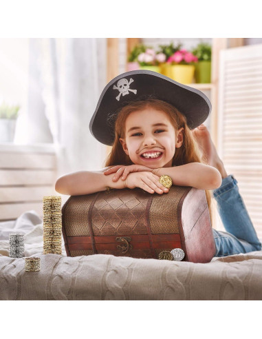 Conjunto de Monedas Piratas - Leib Games - 36 Piezas Metálicas