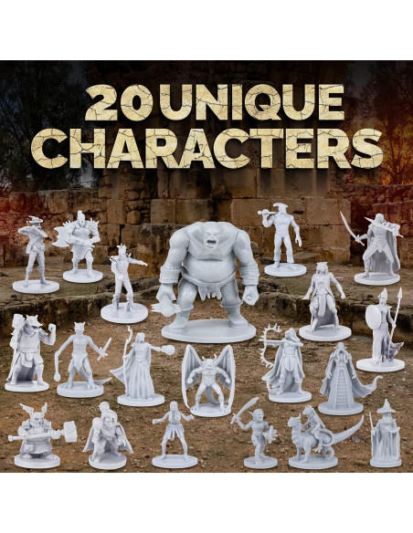 Miniaturas de Fantasía Path Gaming 20 Figuras D&D 28MM