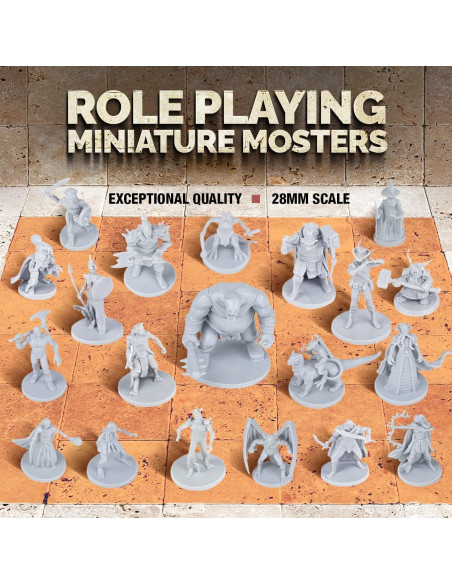 Miniaturas de Fantasía Path Gaming 20 Figuras D&D 28MM