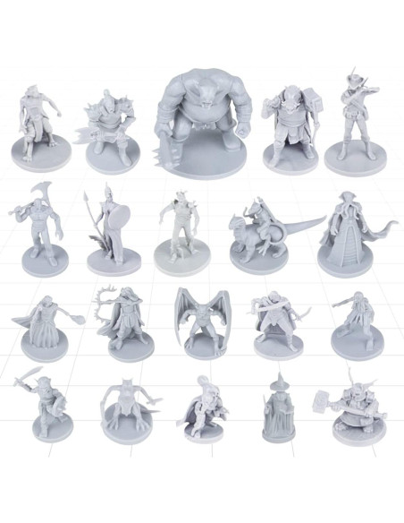 Miniaturas de Fantasía Path Gaming 20 Figuras D&D 28MM